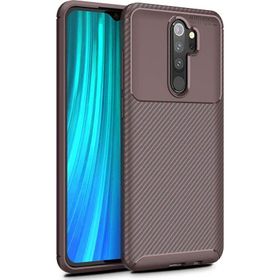 Microsonic Xiaomi Redmi Note 8 Pro Legion Series Kahverengi Cep Telefonu Kılıf