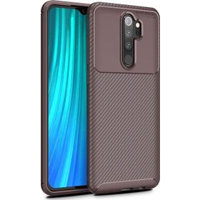 Microsonic Xiaomi Redmi Note 8 Pro Legion Series Kahverengi Cep Telefonu Kılıf
