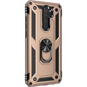 Microsonic Xiaomi Redmi Note 8 Pro Military Ring Holder Gold Cep Telefonu Kılıf