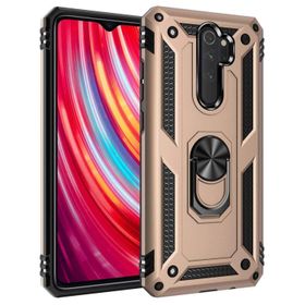 Microsonic Xiaomi Redmi Note 8 Pro Military Ring Holder Gold Cep Telefonu Kılıf