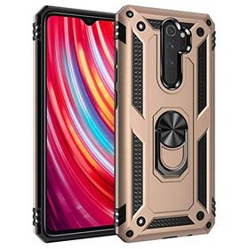 Microsonic Xiaomi Redmi Note 8 Pro Military Ring Holder Gold Cep Telefonu Kılıf