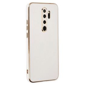 Microsonic Xiaomi Redmi Note 8 Pro Olive Plated Beyaz Kılıf