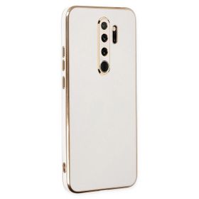 Microsonic Xiaomi Redmi Note 8 Pro Olive Plated Beyaz Kılıf