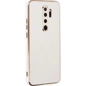 Microsonic Xiaomi Redmi Note 8 Pro Olive Plated Beyaz Kılıf