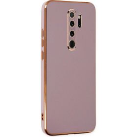 Microsonic Xiaomi Redmi Note 8 Pro Olive Plated Lila Kılıf