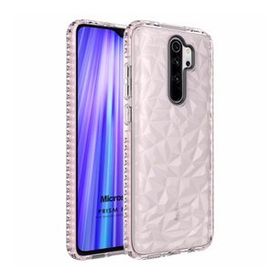 Microsonic Xiaomi Redmi Note 8 Pro Prism Hybrid Pembe Cep Telefonu Kılıfı