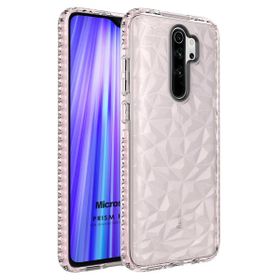 Microsonic Xiaomi Redmi Note 8 Pro Prism Hybrid Pembe Cep Telefonu Kılıfı