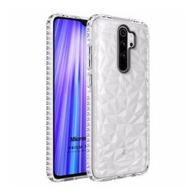 Microsonic Xiaomi Redmi Note 8 Pro Prism Hybrid Şeffaf Cep Telefonu Kılıfı