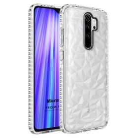 Microsonic Xiaomi Redmi Note 8 Pro Prism Hybrid Şeffaf Cep Telefonu Kılıfı