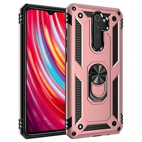Microsonic Xiaomi Redmi Note 8 Pro Rose Gold Military Ring Holder Kılıf