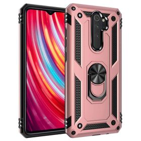 Microsonic Xiaomi Redmi Note 8 Pro Rose Gold Military Ring Holder Kılıf
