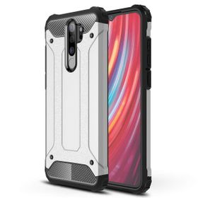 Microsonic Xiaomi Redmi Note 8 Pro Rugged Armor Gümüş Kılıf