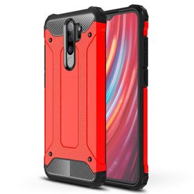 Microsonic Xiaomi Redmi Note 8 Pro Rugged Armor Kırmızı Kılıf