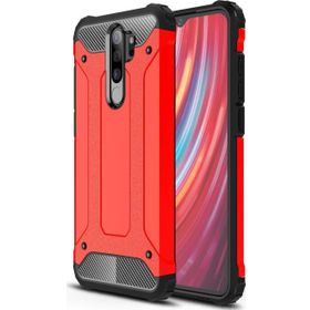 Microsonic Xiaomi Redmi Note 8 Pro Rugged Armor Kırmızı Kılıf