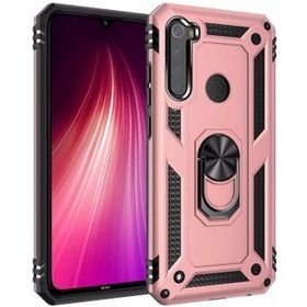 Microsonic Xiaomi Redmi Note 8 Rose Gold Military Ring Holder Kılıf