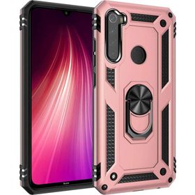 Microsonic Xiaomi Redmi Note 8 Rose Gold Military Ring Holder Kılıf
