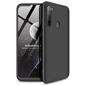 Microsonic Xiaomi Redmi Note 8 Siyah Double Dip 360 Protective Kılıf
