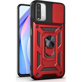 Microsonic Xiaomi Redmi Note 9 4G Impact Resistant Kırmızı Cep Telefonu Kılıfı