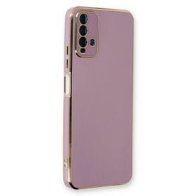 Microsonic Xiaomi Redmi Note 9 4G Olive Plated Lila Cep Telefonu Kılıfı