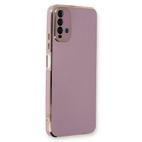 Microsonic Xiaomi Redmi Note 9 4G Olive Plated Lila Cep Telefonu Kılıfı