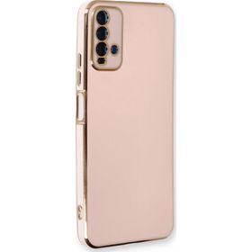 Microsonic Xiaomi Redmi Note 9 4G Olive Plated Pembe Cep Telefonu Kılıfı