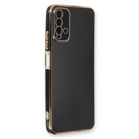 Microsonic Xiaomi Redmi Note 9 4G Olive Plated Siyah Cep Telefonu Kılıfı