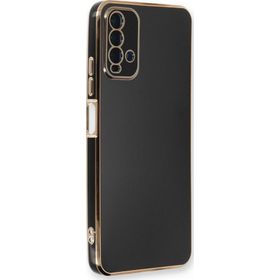 Microsonic Xiaomi Redmi Note 9 4G Olive Plated Siyah Cep Telefonu Kılıfı
