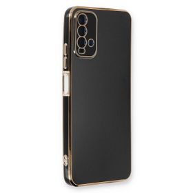 Microsonic Xiaomi Redmi Note 9 4G Olive Plated Siyah Cep Telefonu Kılıfı