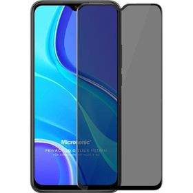 Microsonic Xiaomi Redmi Note 9 4G Privacy 5D Gizlilik Filtreli Siyah Cam Ekran Koruyucu