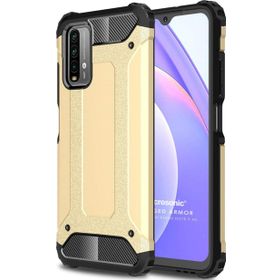 Microsonic Xiaomi Redmi Note 9 4G Rugged Armor Gold Cep Telefonu Kılıfı