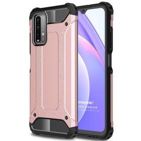 Microsonic Xiaomi Redmi Note 9 4G Rugged Armor Rose Gold Cep Telefonu Kılıfı