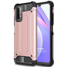 Microsonic Xiaomi Redmi Note 9 4G Rugged Armor Rose Gold Cep Telefonu Kılıfı