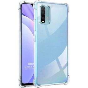 Microsonic Xiaomi Redmi Note 9 4G Shock Absorbing Şeffaf Cep Telefonu Kılıfı