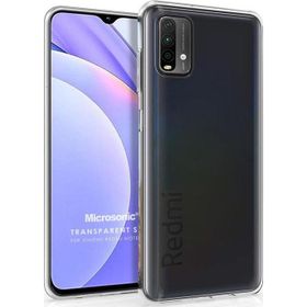 Microsonic Xiaomi Redmi Note 9 4G Transparent Soft Beyaz Cep Telefonu Kılıfı