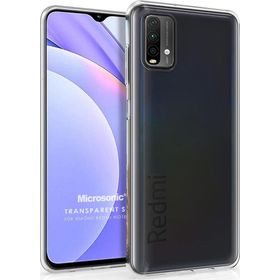 Microsonic Xiaomi Redmi Note 9 4G Transparent Soft Beyaz Cep Telefonu Kılıfı