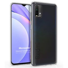 Microsonic Xiaomi Redmi Note 9 4G Transparent Soft Beyaz Cep Telefonu Kılıfı