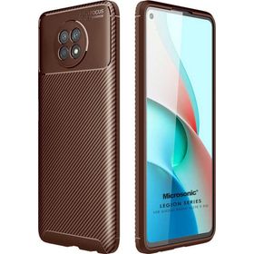 Microsonic Xiaomi Redmi Note 9 5G Legion Series Kahverengi Cep Telefonu Kılıfı