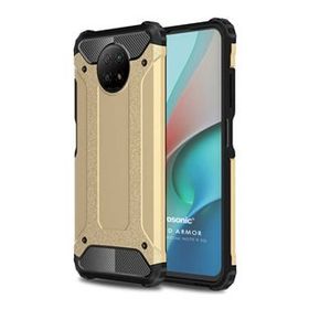 Microsonic Xiaomi Redmi Note 9 5G Rugged Armor Gold Cep Telefonu Kılıfı
