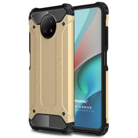 Microsonic Xiaomi Redmi Note 9 5G Rugged Armor Gold Cep Telefonu Kılıfı