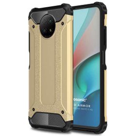 Microsonic Xiaomi Redmi Note 9 5G Rugged Armor Gold Cep Telefonu Kılıfı