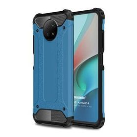 Microsonic Xiaomi Redmi Note 9 5G Rugged Armor Mavi Cep Telefonu Kılıfı