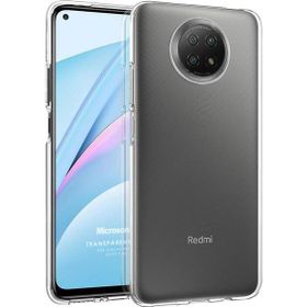 Microsonic Xiaomi Redmi Note 9 5G Transparent Soft Beyaz Cep Telefonu Kılıfı