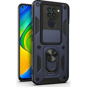 Microsonic Xiaomi Redmi Note 9 Impact Resistant Lacivert Cep Telefonu Kılıfı