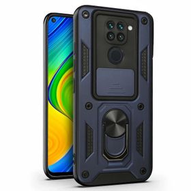 Microsonic Xiaomi Redmi Note 9 Impact Resistant Lacivert Cep Telefonu Kılıfı
