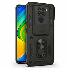 Microsonic Xiaomi Redmi Note 9 Impact Resistant Siyah Cep Telefonu Kılıfı