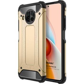 Microsonic Xiaomi Redmi Note 9 Pro 5G Rugged Armor Gold Cep Telefonu Kılıfı