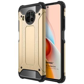 Microsonic Xiaomi Redmi Note 9 Pro 5G Rugged Armor Gold Cep Telefonu Kılıfı