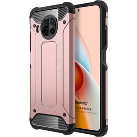 Microsonic Xiaomi Redmi Note 9 Pro 5G Rugged Armor Rose Gold Cep Telefonu Kılıfı