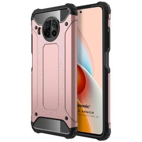 Microsonic Xiaomi Redmi Note 9 Pro 5G Rugged Armor Rose Gold Cep Telefonu Kılıfı