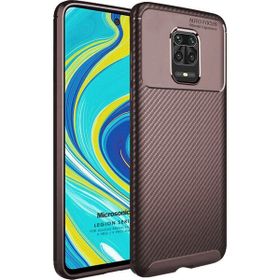 Microsonic Xiaomi Redmi Note 9 Pro Max Legion Series Kahverengi Cep Telefonu Kılıfı